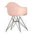 Cadeira de Braços em Plástico Eames DAR / Base Preta